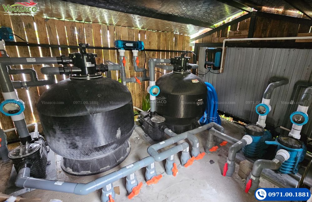 phòng kỹ thuật bể bơi Aman Retreat