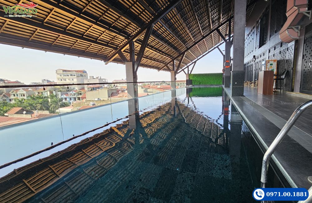 Thi công bể bơi 4 mùa và phòng xông hơi khách sạn An Hotel (宋品酒店),&nbsp;Bắc Ninh