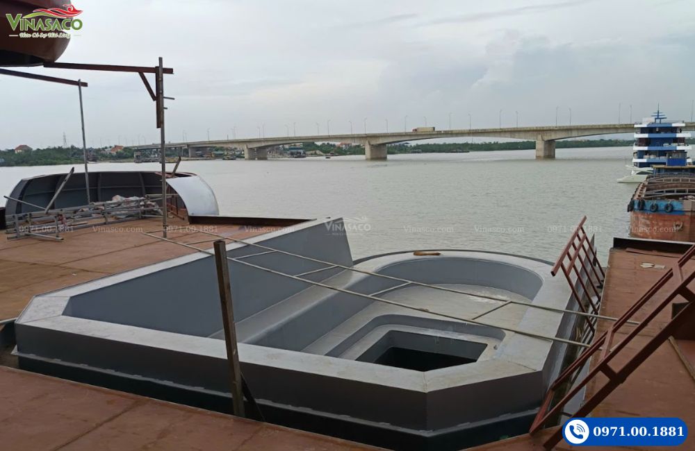thi công phần thô bể bơi du thuyền