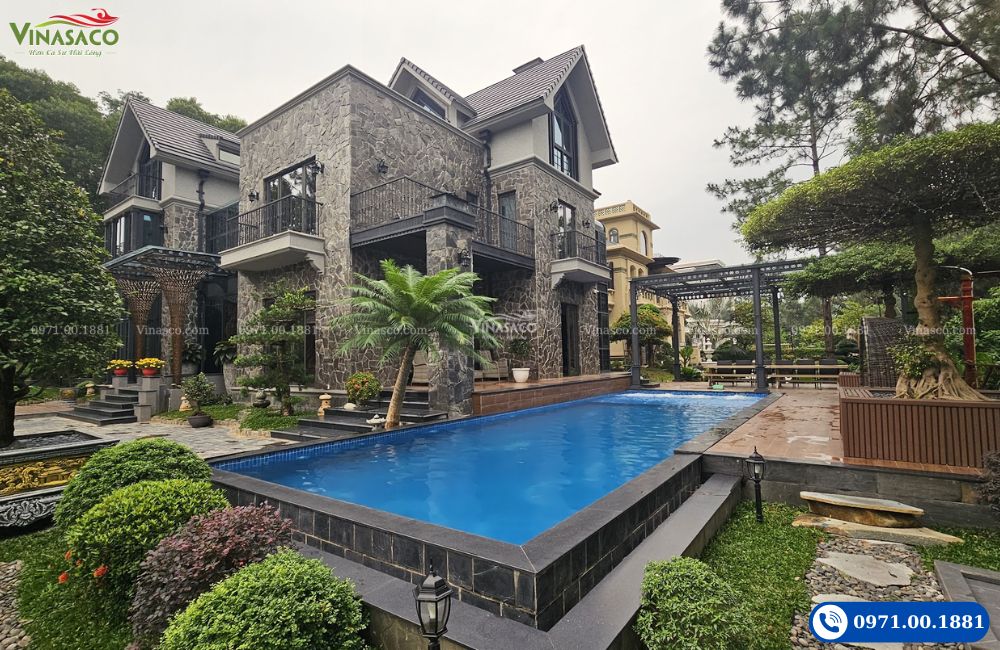 be boi biet thu nghi duong Flamingo Dai Lai Hilltop 208 view doc be