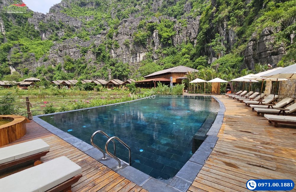 Bể bơi vô cực Karsia Retreat do Vinasaco thi công tại Ninh Bình