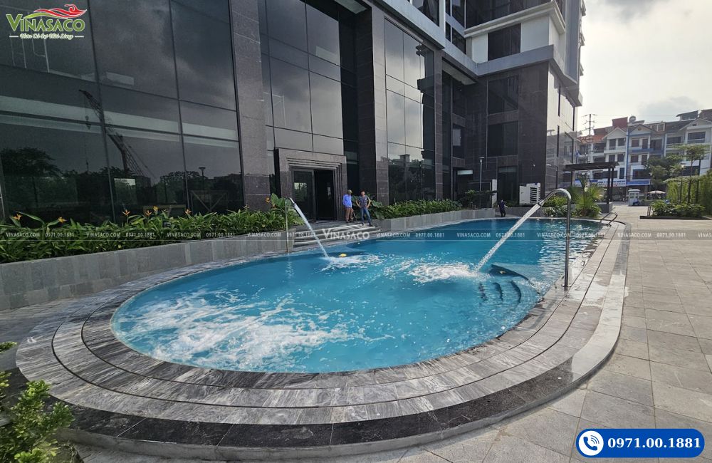 cây phun massage cực mạnh bể bơi khách sạn 5 sao Bắc Ninh