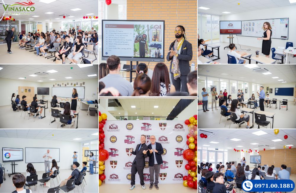 Hình ảnh trong ngày hội hướng nghiệp cho năm học đầu tiên của trường Shattuck-St. Mary’s International School Vietnam