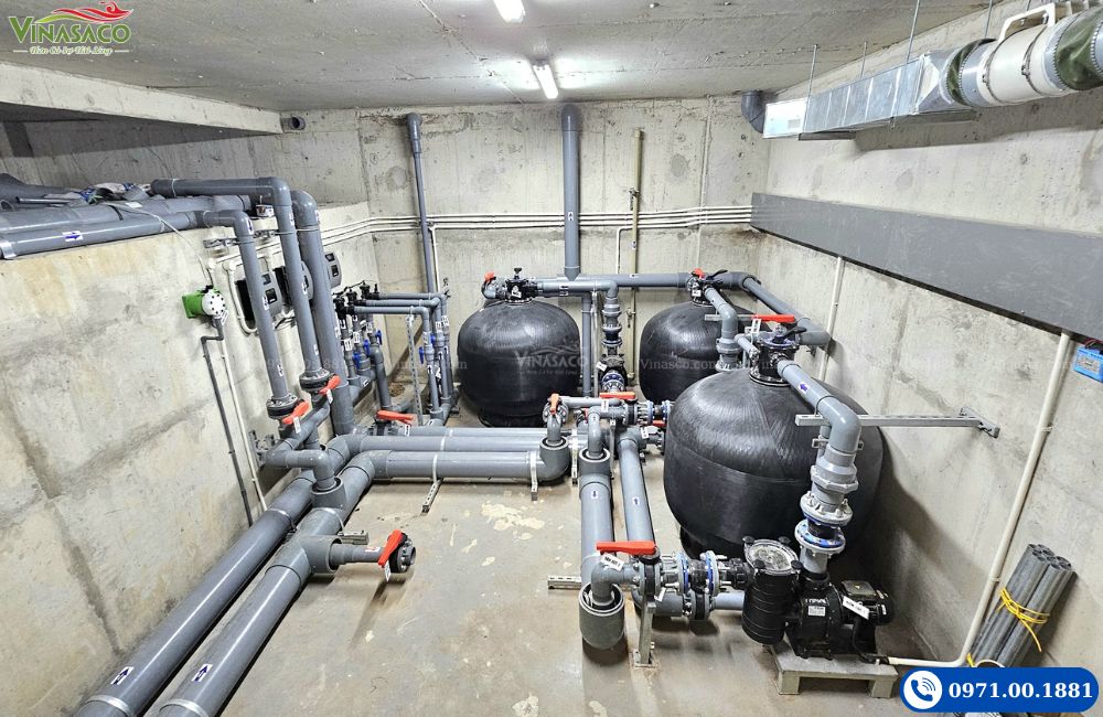 Phòng kỹ thuật bể bơi Trường quốc tế Shattuck-St. Mary’s International School Vietnam