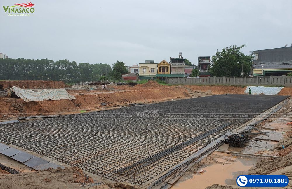 Thi công bể bơi Trường THPT Chuyên Hùng Vương Phú Thọ