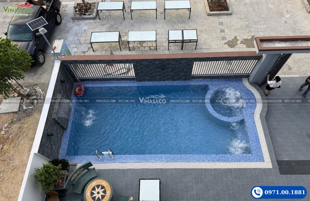 Thiết Kế Thi Công Bể Bơi Villa Sóng Xanh Vân Đồn, Quảng Ninh