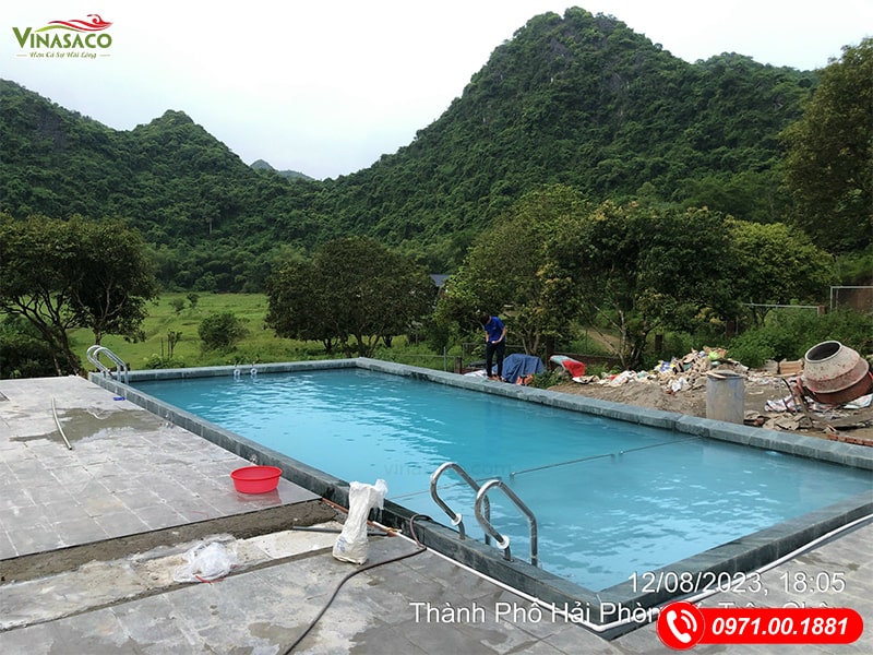 Thi công bể bơi Cát Bà Hải Phòng