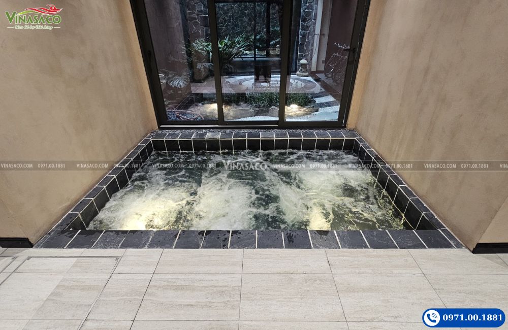 Thi công bể Jacuzzi 4 mùa tại Flamingo Đại Lải | Vinasaco