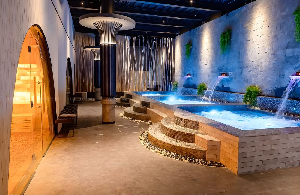 Dự Án Billion Times – Thi Công Bể Sục Jacuzzi &amp; Tổ Hợp Phòng Xông Hơi Cao Cấp Tại Bavet, Cambodia