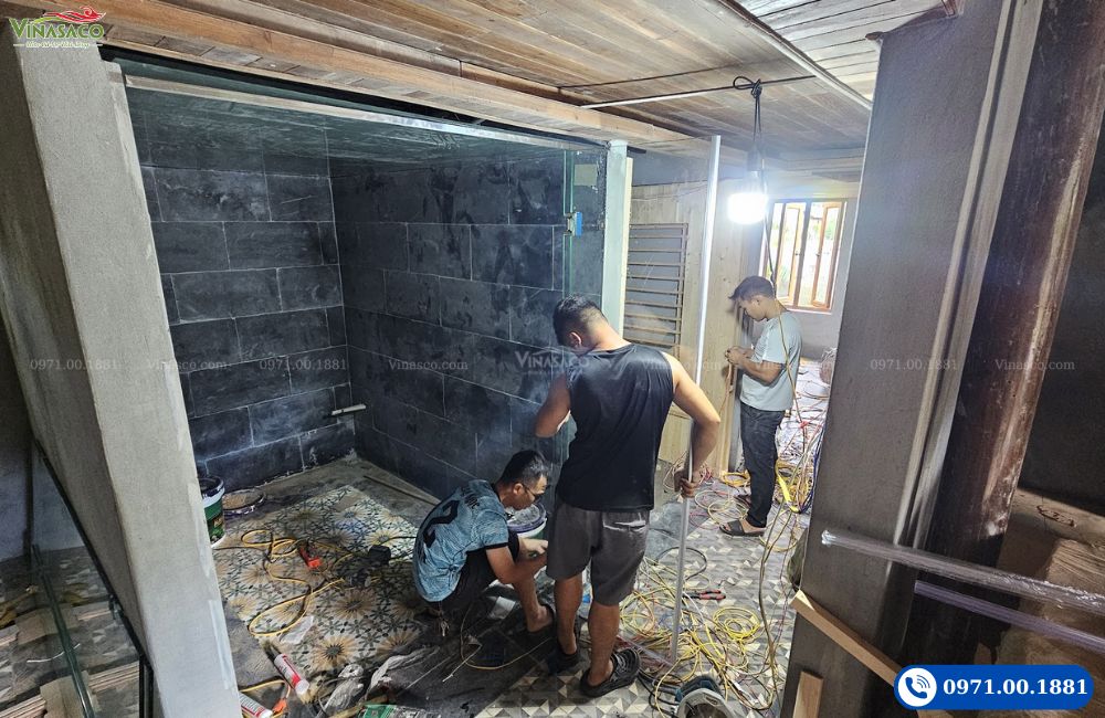 Thi công phòng xông hơi ướt Aman Retreat Ninh Bình – Vinasaco