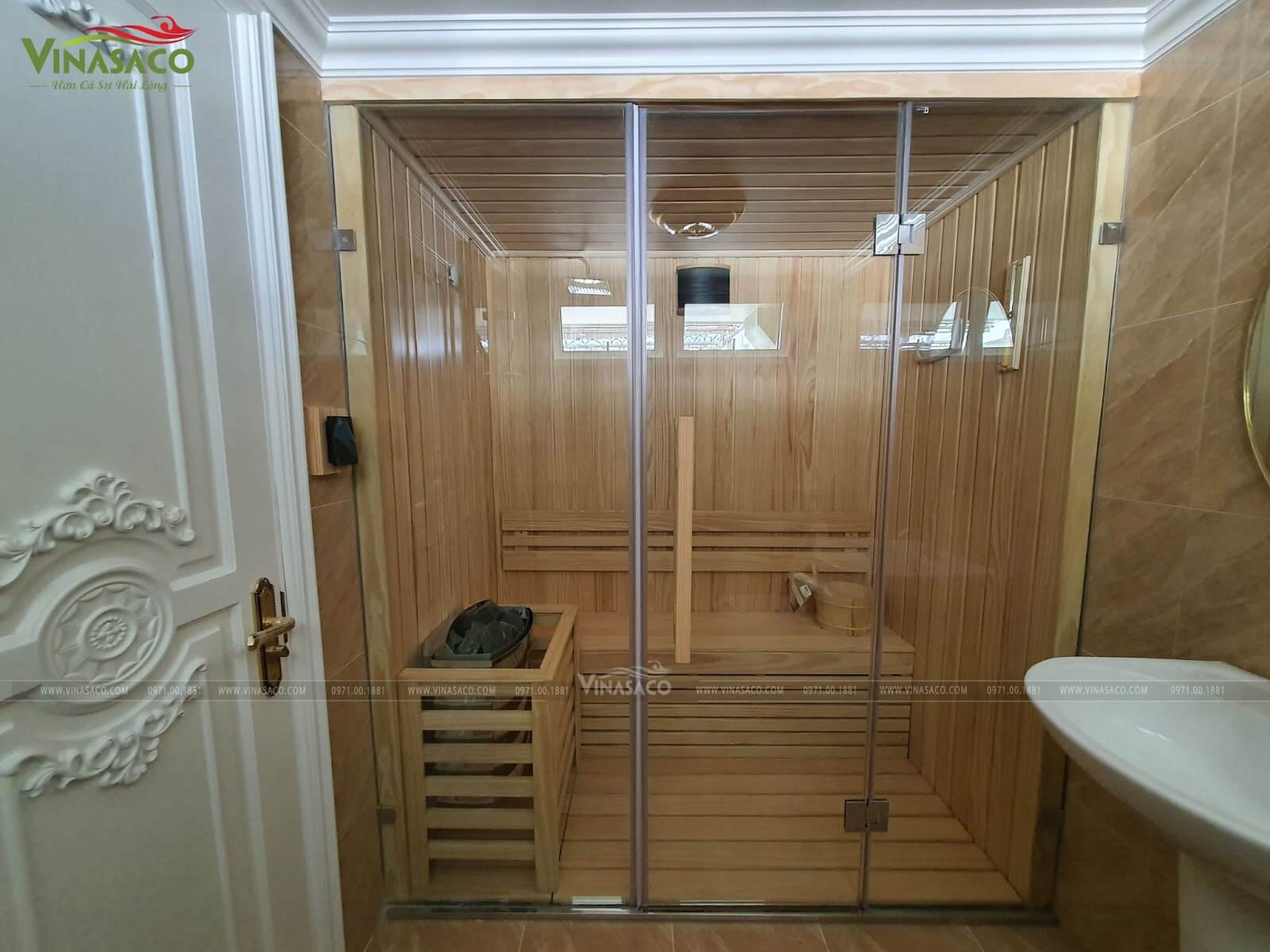 Cung cấp thiết bị, lắp đặt phòng xông hơi khô anh Trung &#8211; Hà Nội