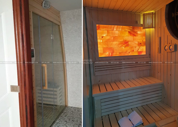 Lắp đặt và bàn giao phòng xông khô chú Vũ &#8211; Hoài Đức