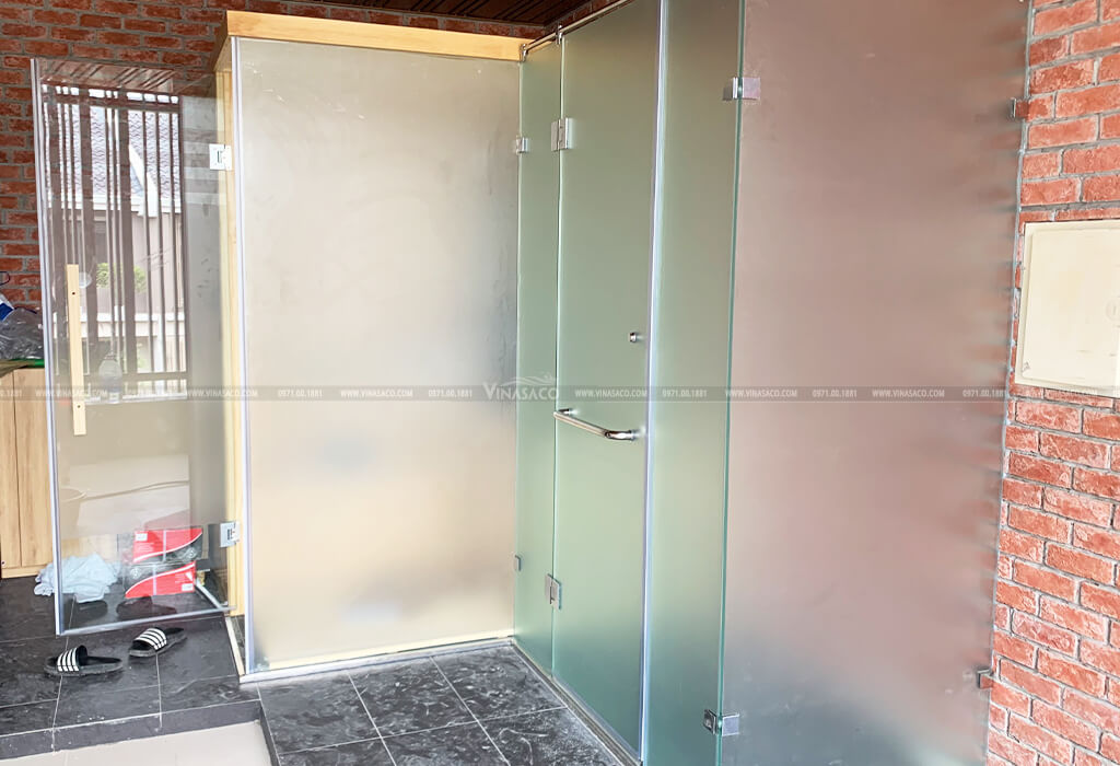 Hình ảnh phòng xông khô và cabin tắm sau khi hoàn thiện