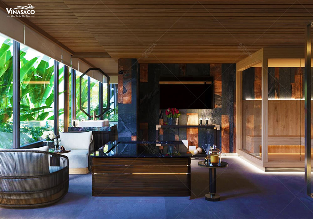 Một số hình ảnh phối cảnh 3D cực chất lượng cho phòng xông hơi gia đình anh Trung