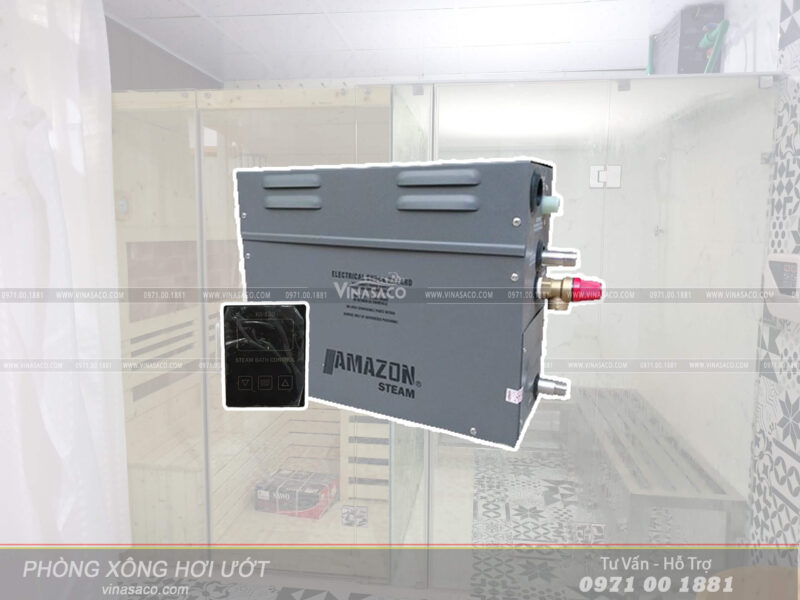 Máy xông ướt Amazon được lắp đặt cho phòng xông hơi ướt