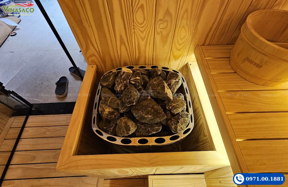 Máy xông hơi khô và đá sauna – phụ kiện xông hơi chất lượng cao Vinasaco