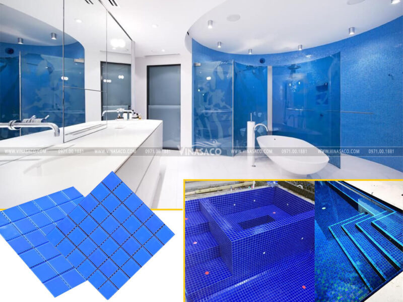 ứng dụng của gạch mosaic thủy tinh