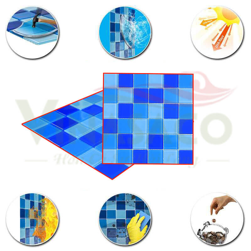 ưu điểm của gạch mosaic thủy tinh bv483g4