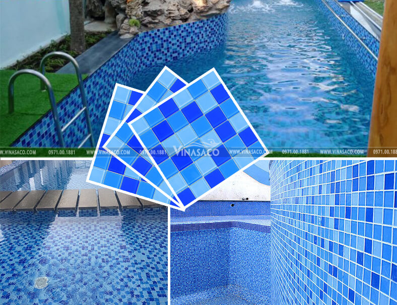 ứng dụng của gạch mosaic thủy tinh