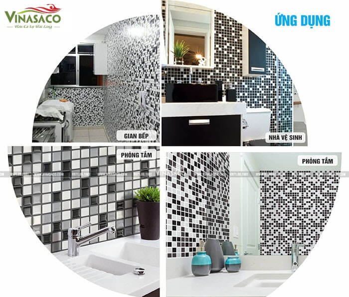 Ứng dụng của gạch mosaic thủy tinh