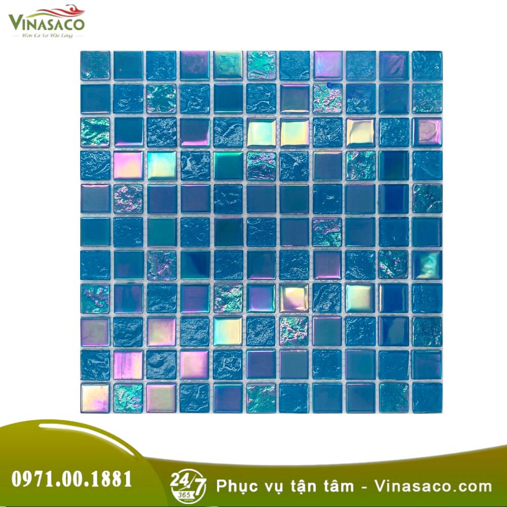 Gạch Mosaic Ánh Kim LUX004