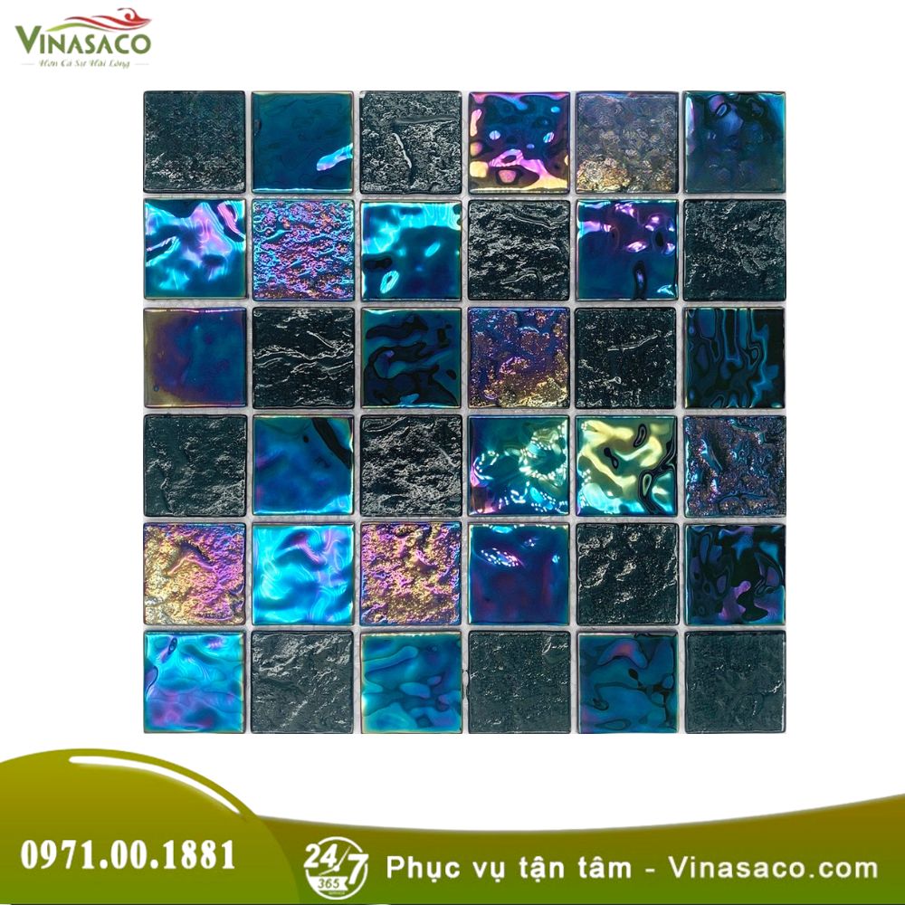 Gạch Mosaic Ánh Kim LUX009