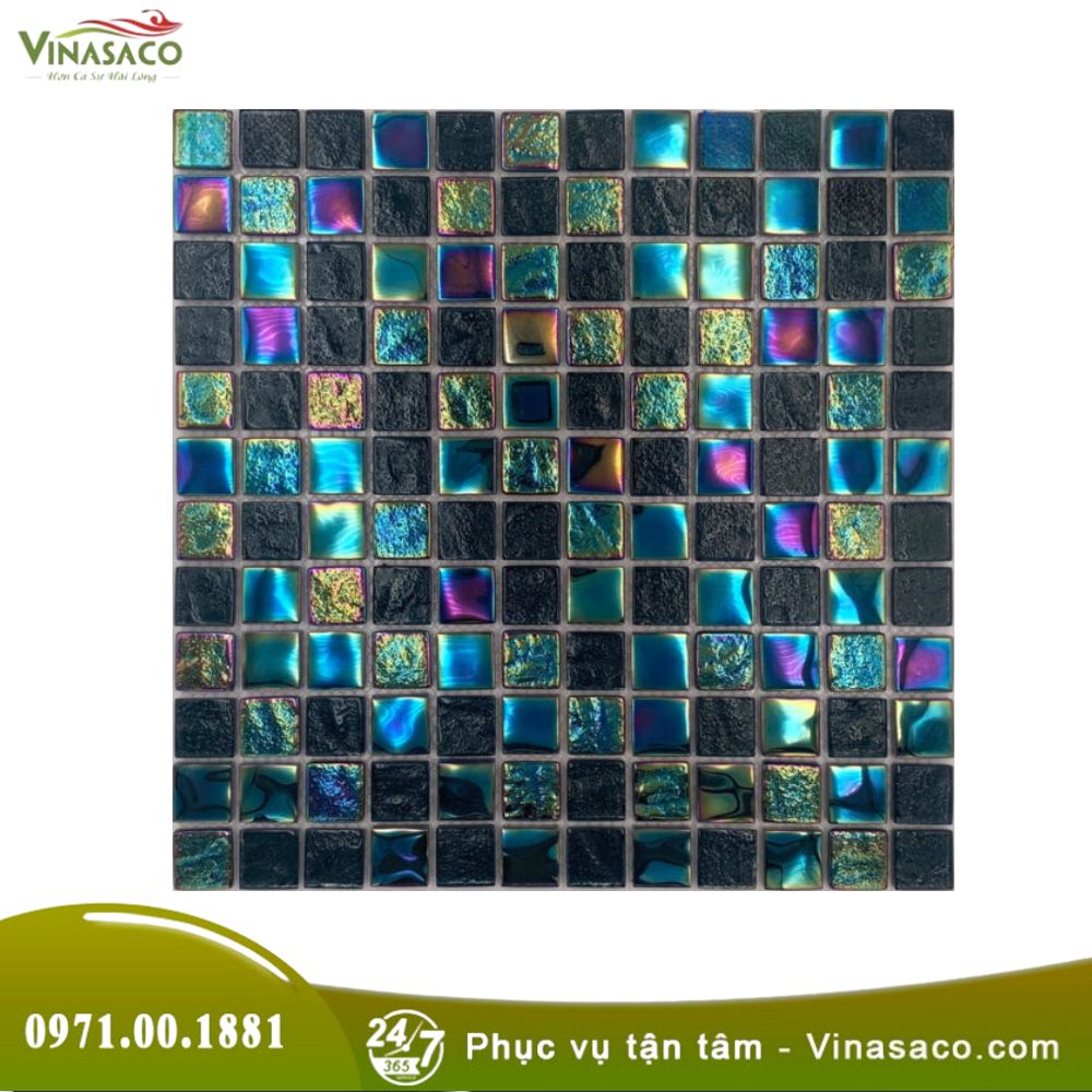 Gạch Mosaic Ánh Kim LUX010