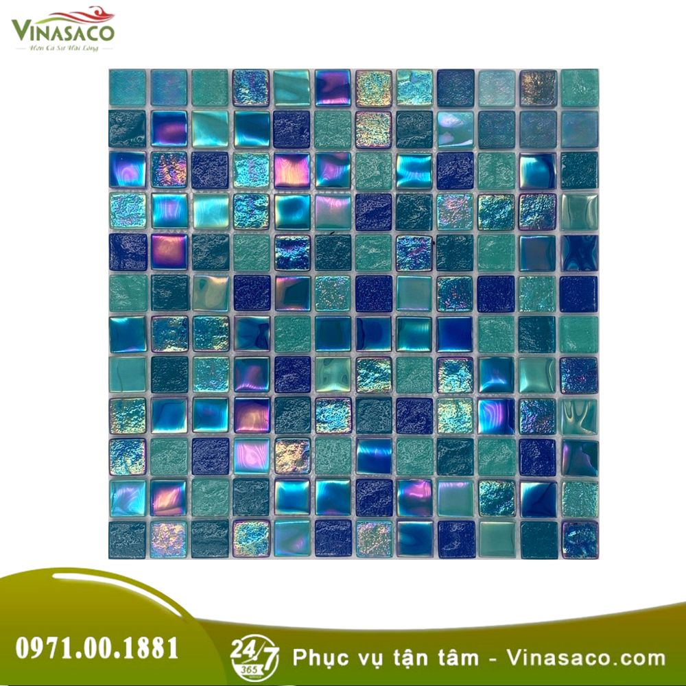 Gạch Mosaic Ánh Kim LUX026