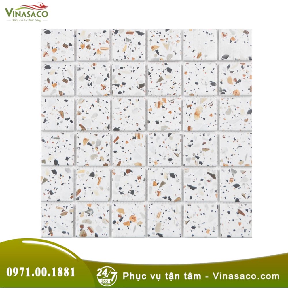 Gạch Mosaic Gốm Terrazzo MGTT054