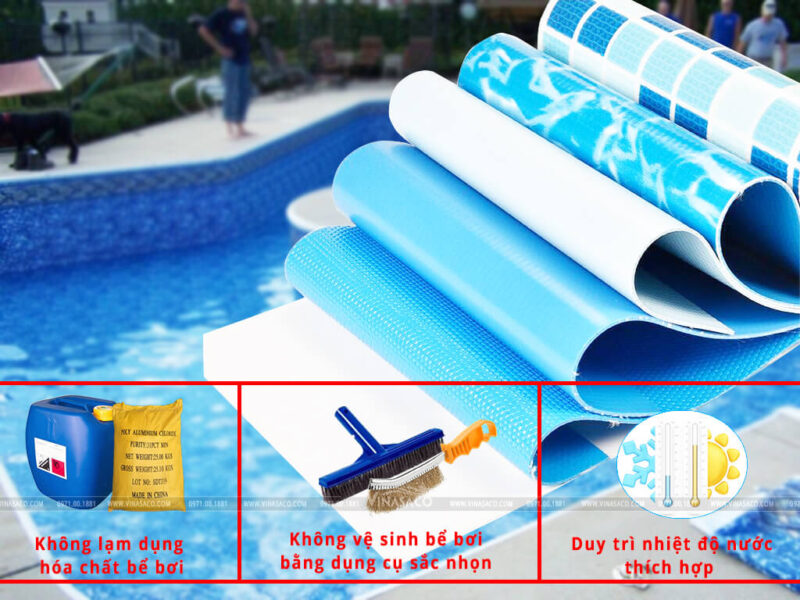 Một số tính năng của tấm phủ Liner bể bơi
