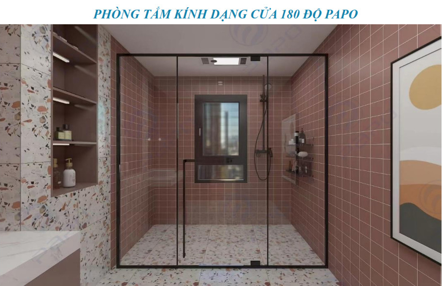 Hệ nhôm kính slim papo một mặt kính