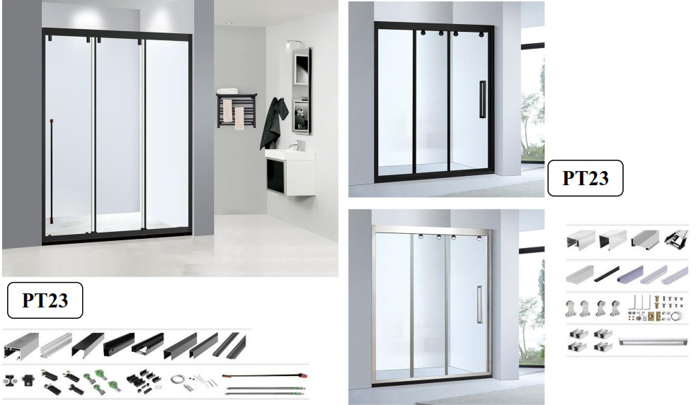 Hệ nhôm kính slim papo một mặt kính