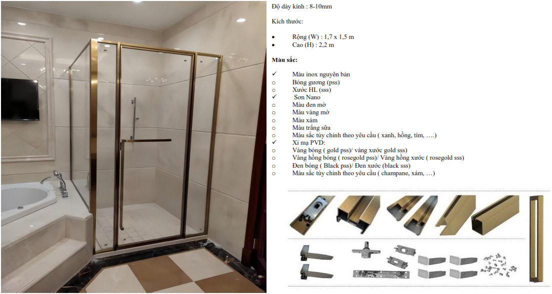 Hệ nhôm kính slim papo góc vuông 90 độ