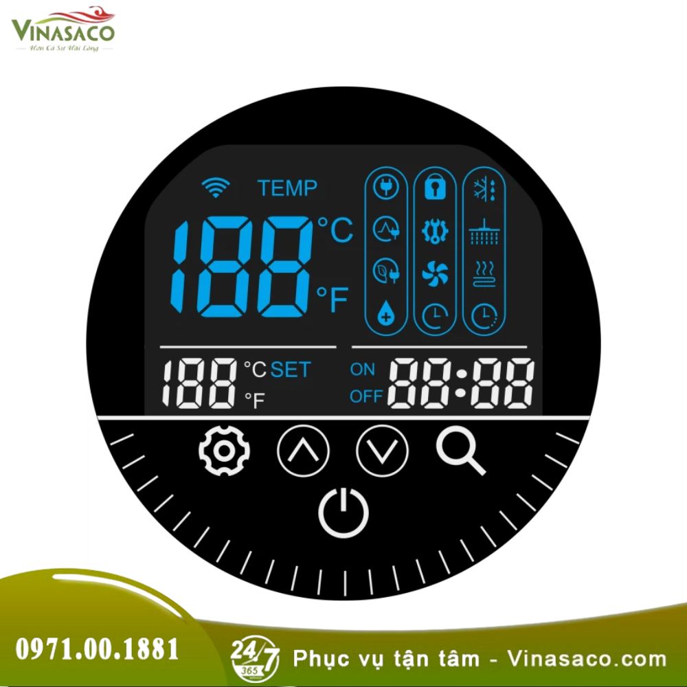 Máy bơm nhiệt nước nóng R290 Power World All-in-One (ON/OFF - Enamel)