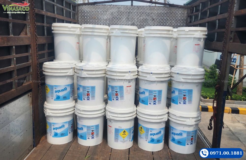 Hóa chất bể bơi Chlorine Ấn Độ Aquafit 70%