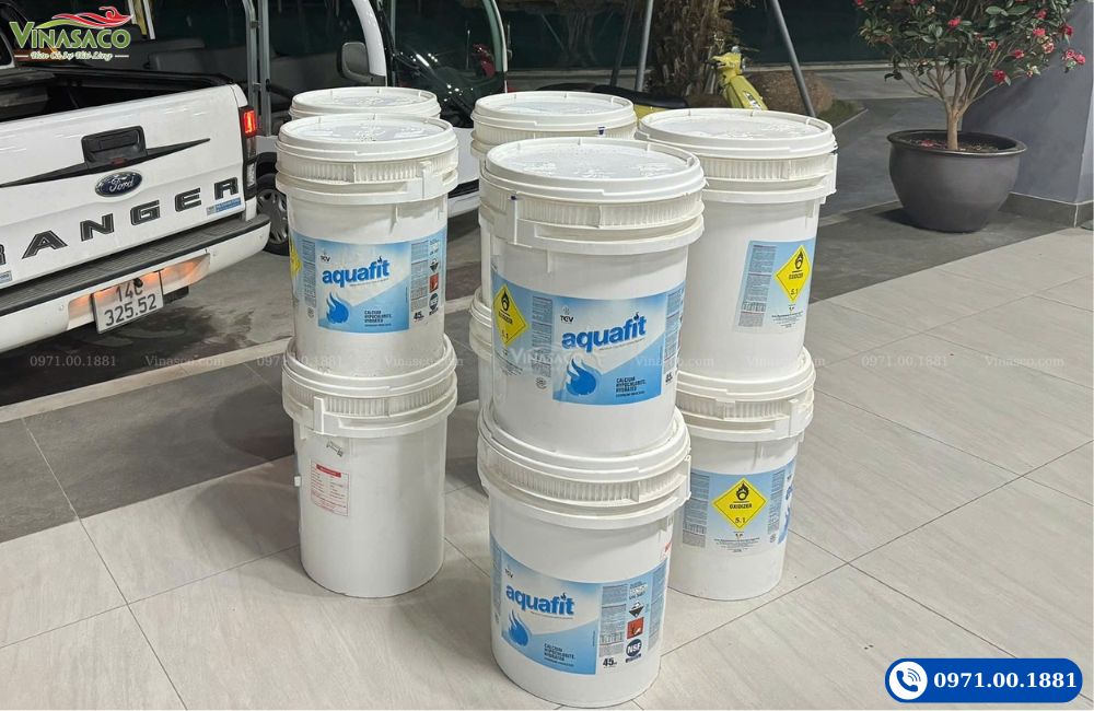 Giao hóa chất Chlorine Ấn Độ Aquafit