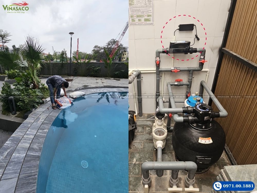 Muối tinh khiết dùng cho máy điện phân muối bể bơi