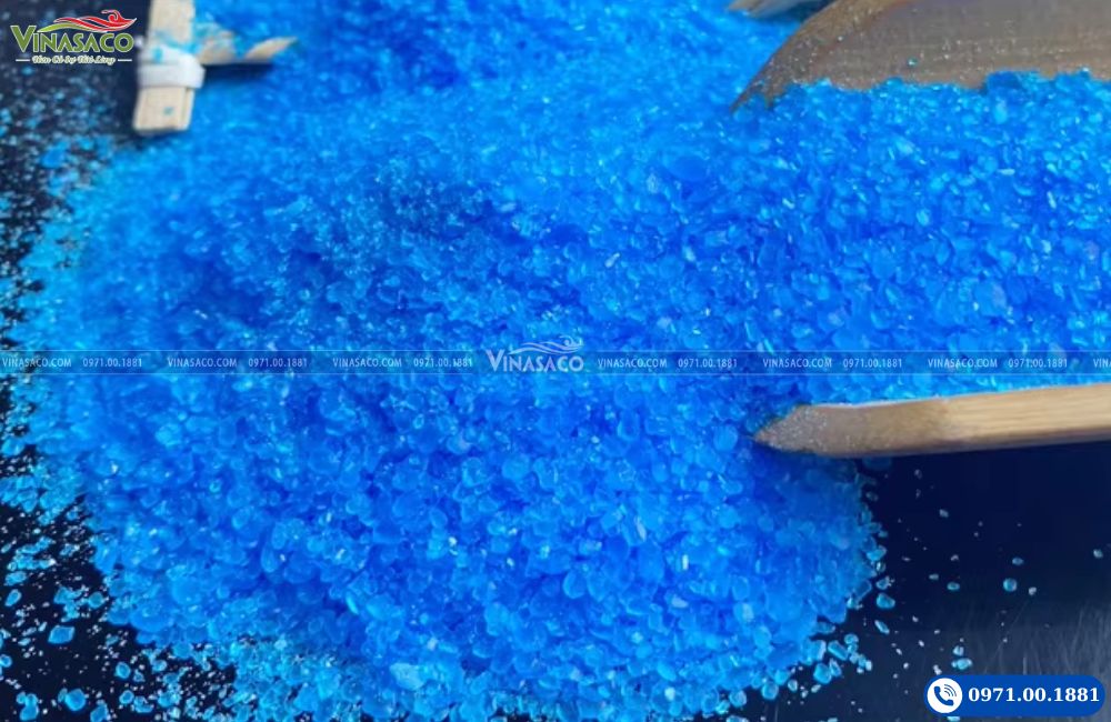 inh thể Copper Sulfate Pentahydrate CuSO4.5H2O màu xanh lam