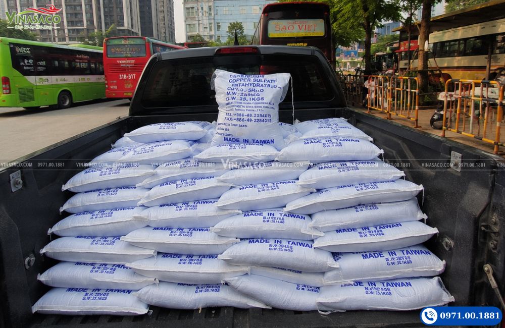 Vinasaco giao Đồng Sulphate Đài Loan 25kg xử lý nước bể bơi