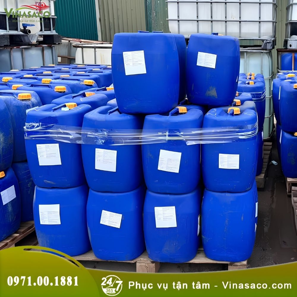 Hóa Chất HCL 32%&nbsp;Giảm pH Bể Bơi – Axit Clohydric Can 30kg