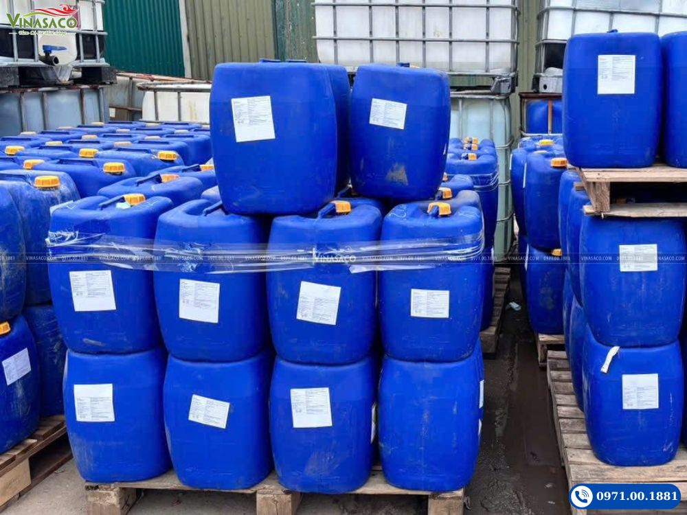 Kho HCl 32% can 30kg tại Vinasaco
