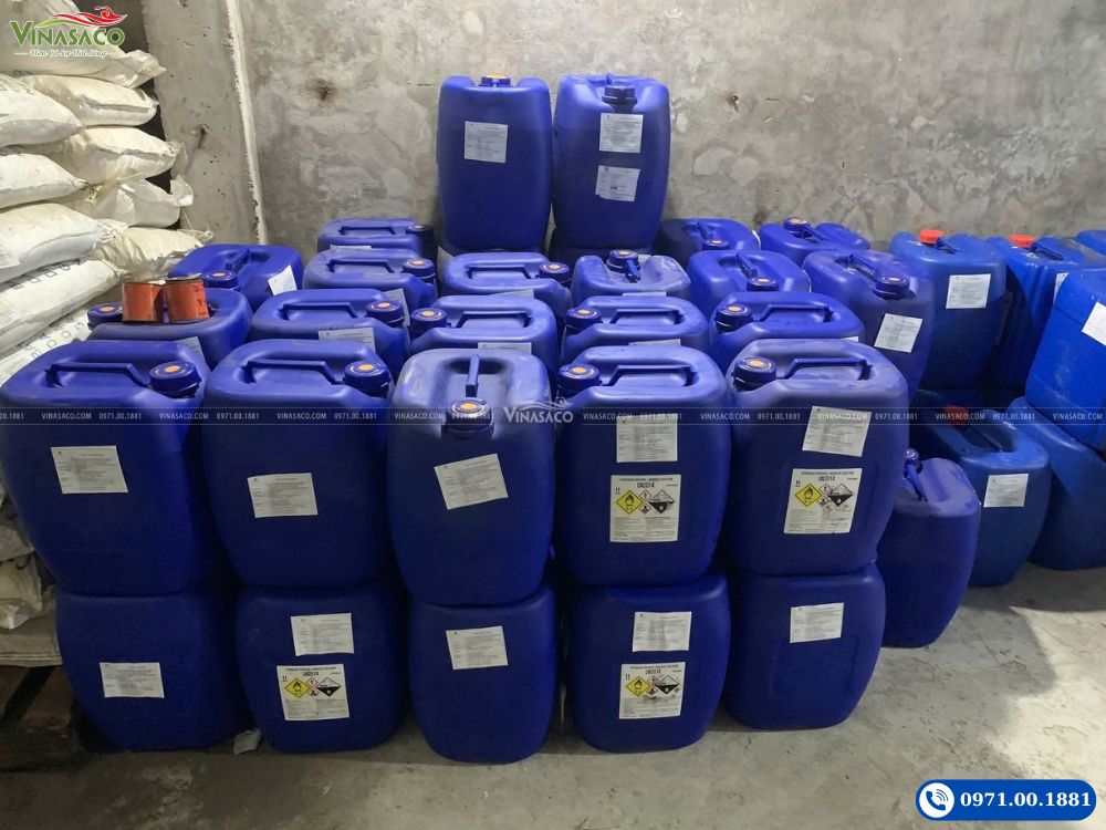 Kho Oxy Già Hydrogen Peroxide H2O2 50% tại Vinasaco