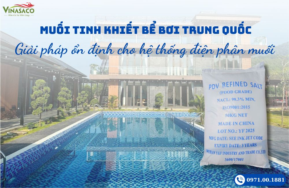 Muối bể bơi điện phân muối