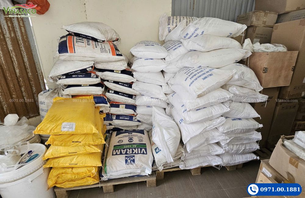Kho muối tinh khiết bể bơi