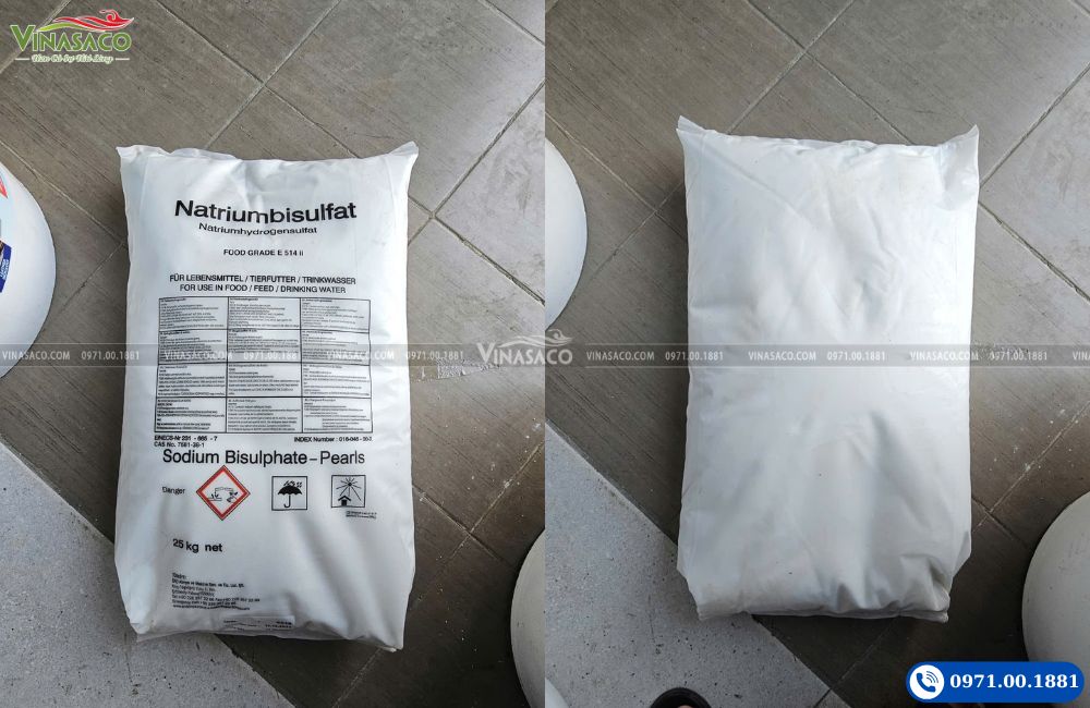 Natri Bisulfate Sodium Bisulfate NaHSO4 25kg Thổ Nhĩ Kỳ