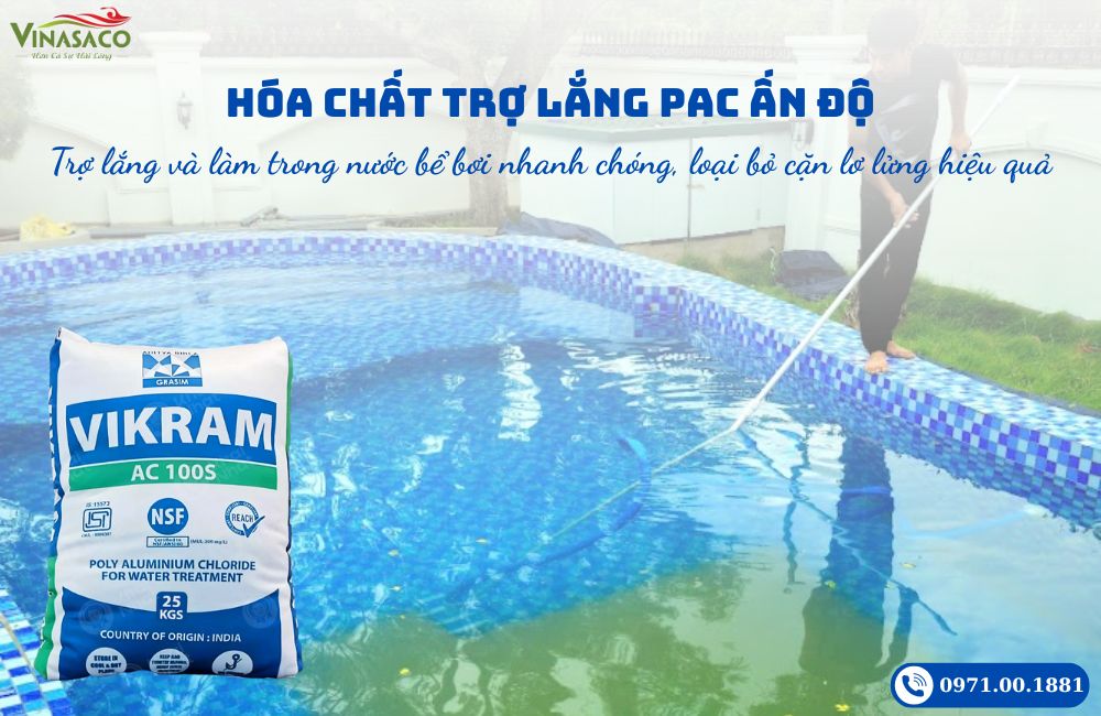 Hóa chất trợ lắng PAC Ấn Độ