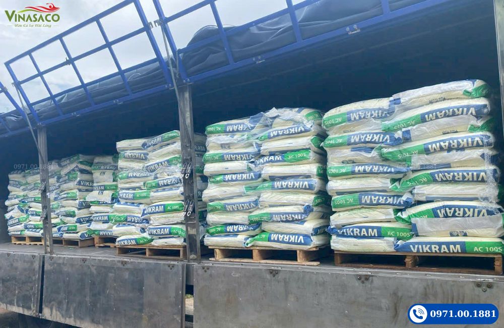 Vinasaco nhạp khẩu hóa chất trợ lắng PAC Ấn Độ