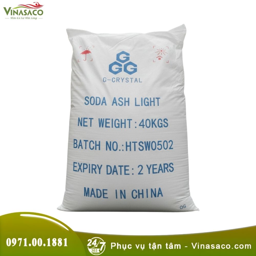 Soda Ash Light 99.2% – Hóa Chất Tăng pH Bể Bơi Na2CO3