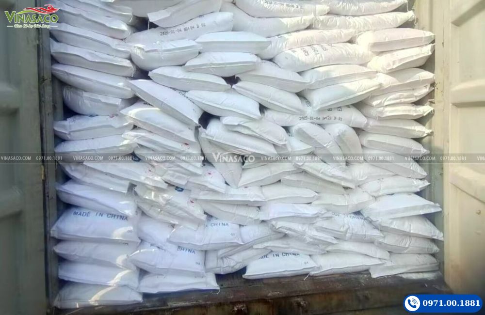 Kho hóa chất Soda Ash Light 99.2% tăng pH bể bơi tại Vinasaco