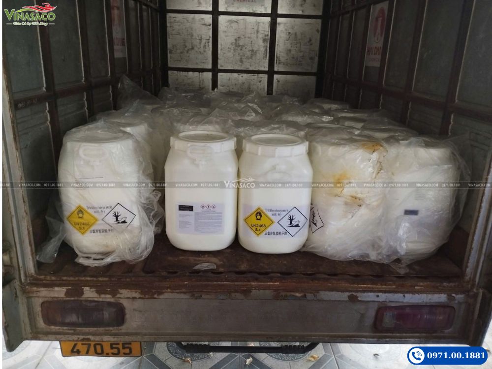 Giao Clo viên TCCA 200g cho công trình bể bơi